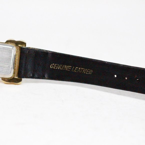 MOVADO #41486 Black Genuine Leather Stainless Steel Back Watch main image 4